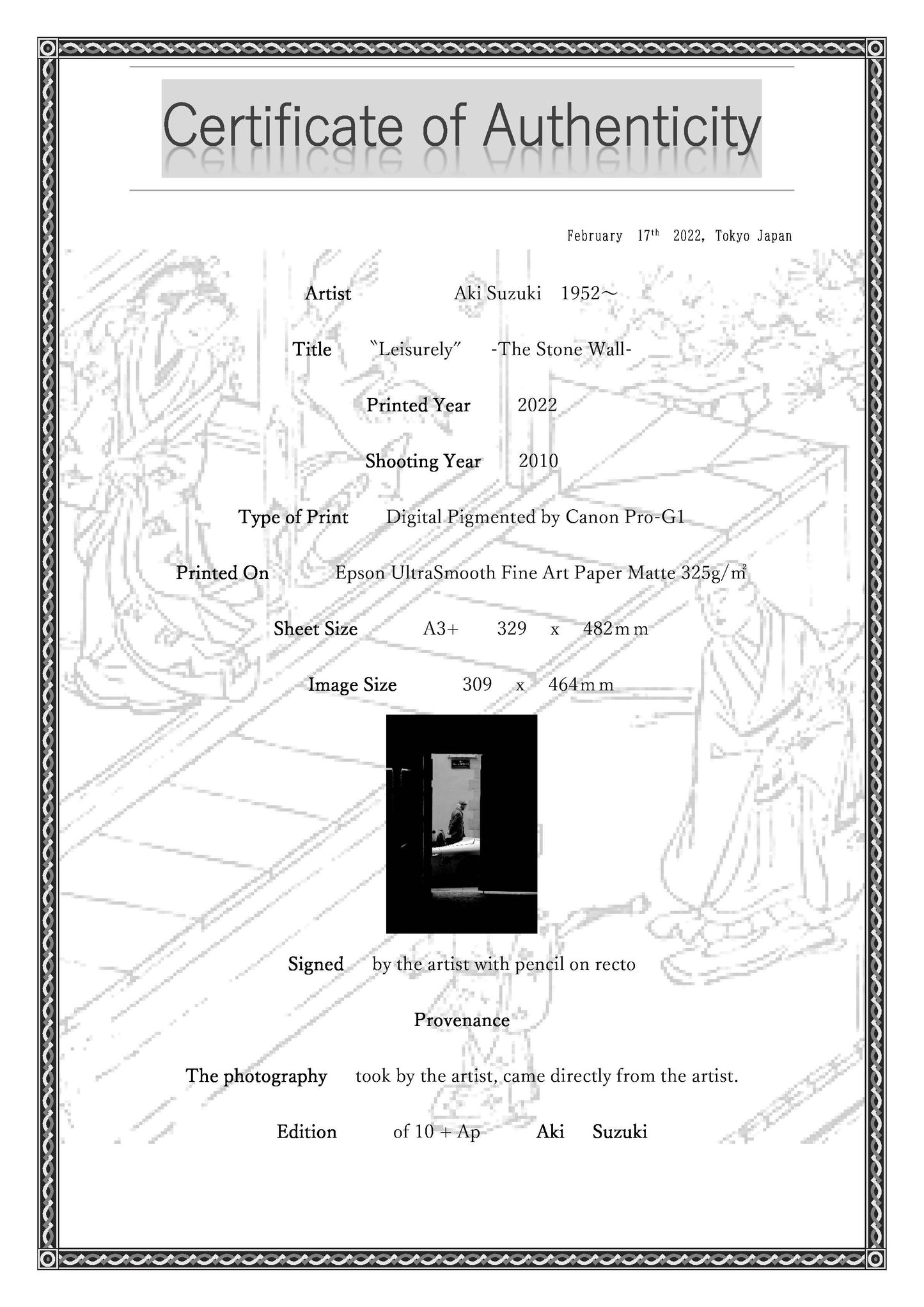 "Largo" -Serie muro di pietra