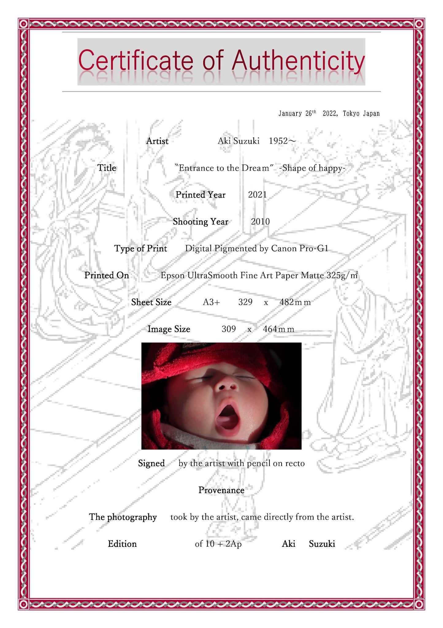 "Sleeping" -The Shape of Happiness Series-